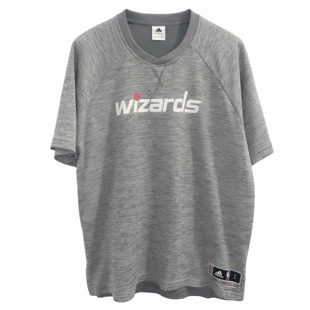 Adidas Washington Wizards Gray NBA Basketball Shooting Warm-Up Shirt Men’s Large